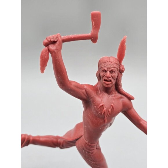 Vintage Marx Native American Indian Figures 6" 1964 LOT OF 4 - Picture 14 of 16